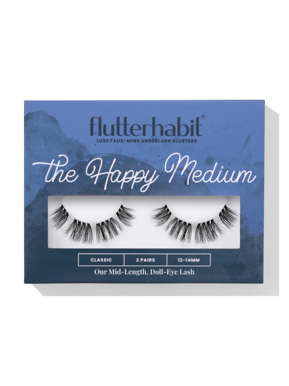 FlutterHabit The Happy Medium Lash Extensions, 12-14mm